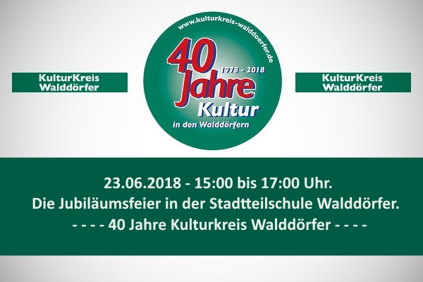 40 Jahre Kulturkreis Walddörfer Jubiläumsfeier
